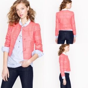 NWT J. CREW Frayed Cropped Jacket Blazer Size 00